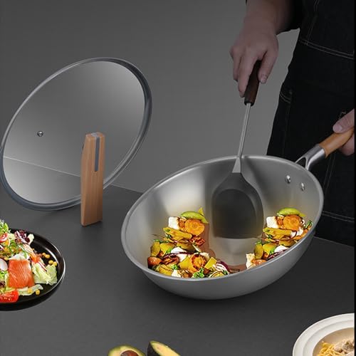 Wok de titanio puro 30 cm antiadherente con tapa miniatura 4