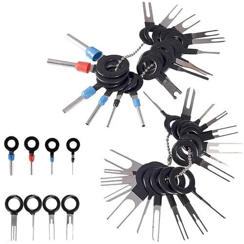 e-INFINITY e-Infinity Automotive Plug Terminal Remove Tool Set Key Pin Car Electrical Wire Crimp Connector Extractor Kit Accessories (Multicolour) (11) (Pack of 36)