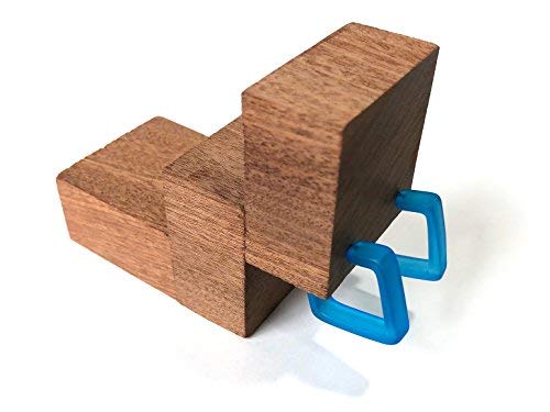 Aqua Blue Frosted Lucite Acrylic Square Hoop Earrings - SQH-BL-13