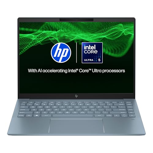Image of HP Pavilion Plus AI Laptop, Intel Core Ultra 5 125H, 10-12 Tops, 16GB LPDDR5x, 512GB SSD, 14-inch(35.6cm) 300 nits, WQXGA, Intel Arc Graphics, 5MP IR Camera (Win 11, Office 21, Blue, 1.44kg) ew1082TU