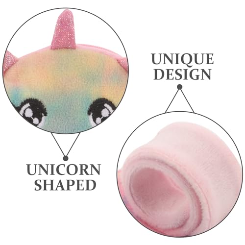 Animal Slap Bracelet Coin Purse Unicorn Slap Bracelet Plush Stuffed Animal Hugger Snap Wristband Wallet Coin Purse for Kids3