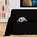 Byour3® Funda De Sofá 3 2 4 1 Plazas 100% Algodón Puro Ligero Rectangular Tela Sofa Cubre Todo Recubrimiento Sofás También por Forma de L U Chaise Longue Derecho Izquierdo (Negro, 1 Plazas)
