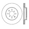 StopTech 126.40021SR Automotive Replacement Front Right Sport Slotted Disc Brake Rotor Fits Select Acura El/Integra, Honda City/Civic/Fit/Insight