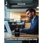 M&SENSE Scented Candle, Tobacco Vanilla Medium Jar Candle Gifts for Men, 60 Hours Slow Burning Natural Soy Candles 11.3oz, Stress Relief Aromatherapy Candles Home Decor, Valentines Day Gifts for Him - Image 5