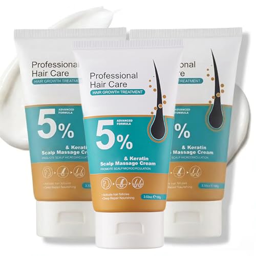 Kormesic 5 Minoxidil Hair Growth Scalp Massage Cream Professional Hair Care Minoxidil Anti Hair Loss Treatment with Rosemary