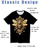EDGMM Men T-Shirt,Men Graphic Tee,Cotton Breathable Casual T-Shirt Suitable for Adult Men S-3XL, Bee, 3XL #2