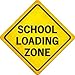 SMART BLONDE School Loading Zone Novelty Metal Crossing Sign CX-471