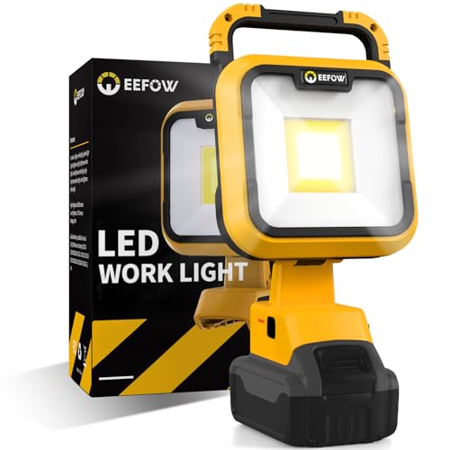 EEFOW Portable COB Work Light for Dewalt Battery