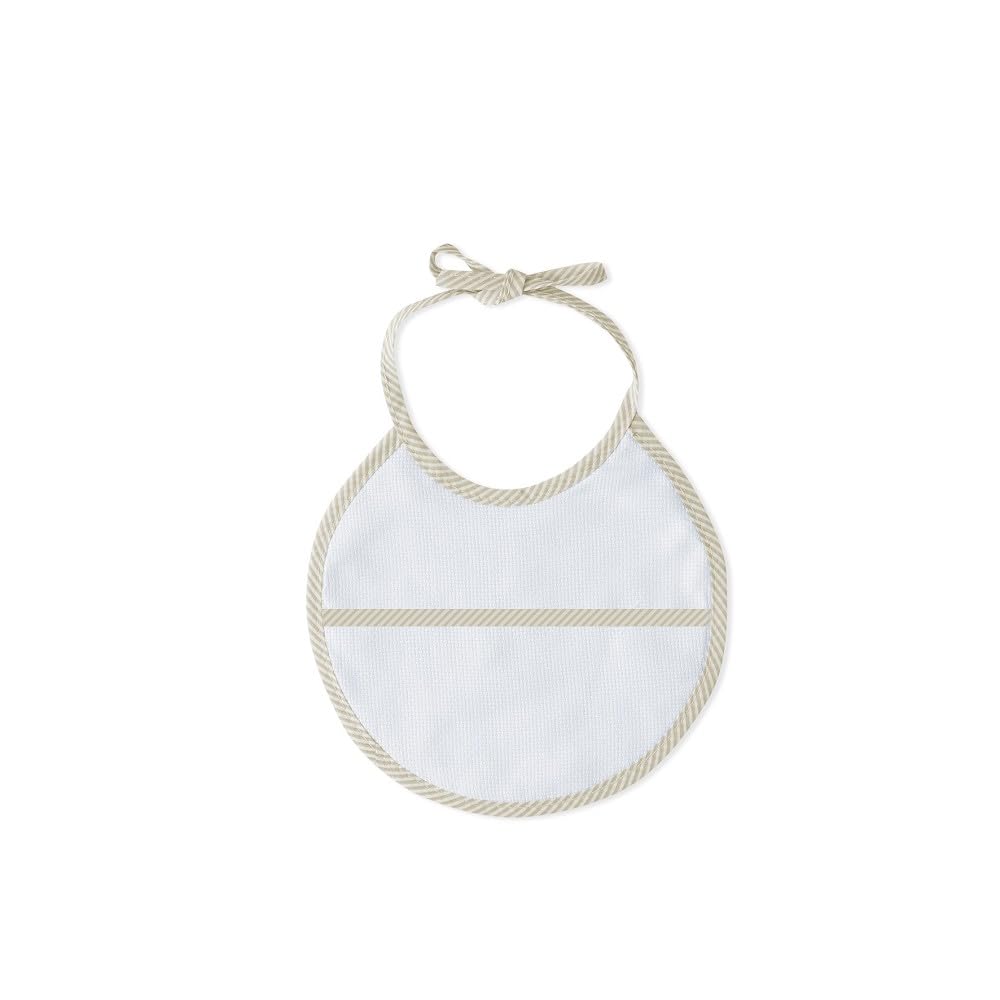 Interbaby - Capa de Baño Bebe Beige + Babero | Toalla Bebe con Capucha 100% Algodón, 100x100cm, Unisex | Suave, Cómoda, Ideal Recién Nacidos, Bebes y Niños Pequeños | Diseño Punto de Cruz Liso