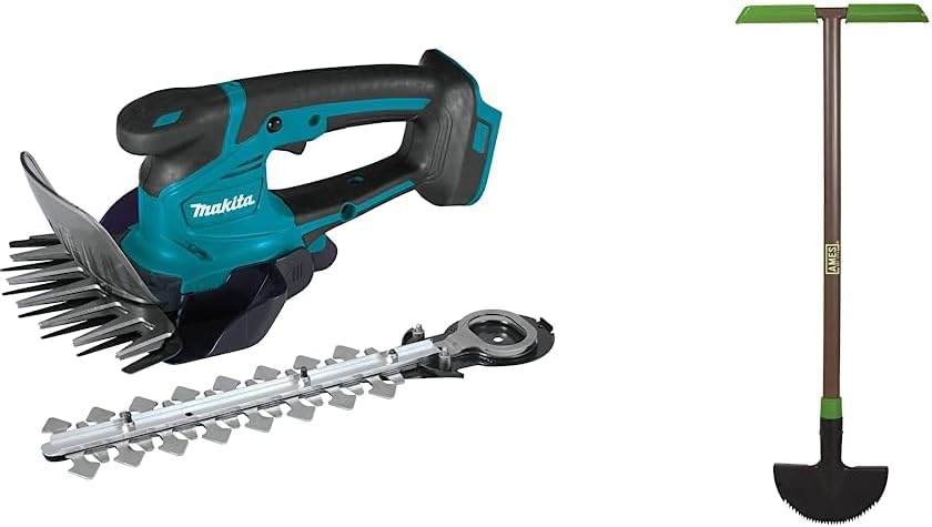 XMU04ZX 18V LXT® Lithium-Ion Cordless Grass Shear with Hedge Trimmer Blade, Tool Only & AMES 2917200 Saw-Tooth Border Edger with T-Grip, 39-Inch