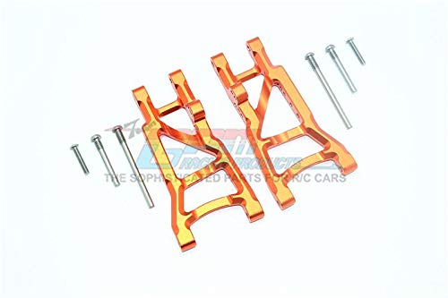 GPM For Traxxas Slash Pro 2WD Short-Course Truck Upgrade Parts Aluminum Rear Lower Suspension Arms - 1Pr Set Orange