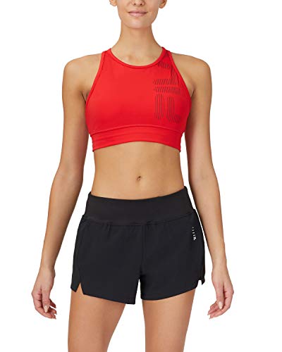 Fila Women's High Neck, Racer Back Sports Bra, Chinese Red, L