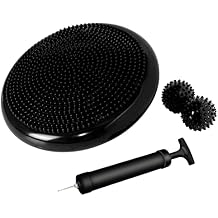 Wobble Cushion, Balance Disc, Wiggle Seat, Balance Pads for Physical Therapy, Stability Disc, Wobble Board for Dogs, Office, Sensory Kids, Classroom with Spiky Massage Ball
