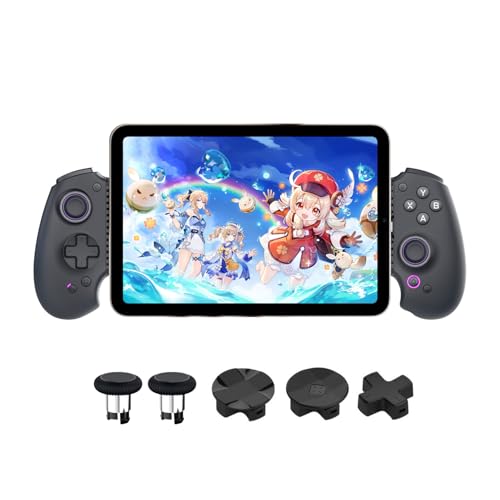 abxylute S9 Full-Size Bluetooth Type-C Mobile Gaming Controller for Switch iPhone iPad Android Phone Tablets,Wireless Gamepad with Hall Joystick Trigger,Customizable Buttons＆Free Key Mapping＆APP