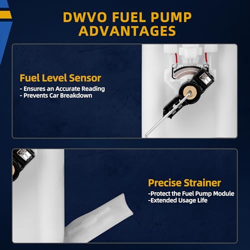 image for DWVO Fuel Pump Compatible with 1998-2000 Chevy Malibu/Cavalier/Oldsmob