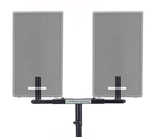Adaptateur Double Support Enceintes Pronomic BAT-02 Noir