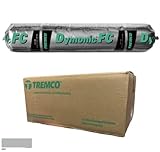 Tremco Gray Dymonic FC High-Performance, Fast-Curing, Single-Component, Hybrid Sealant 20.3 fl/oz Sausages (960712-385), Case of 15