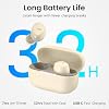 TOZO A1 Audífonos inalámbricos Bluetooth 5.3 ligeros de inserción | Resistentes al agua IPX5, 2 micrófonos para llamadas con IA, sonido envolvente premium con graves, estuche de carga, 32 ecualizaciones vía app, caqui claro 8