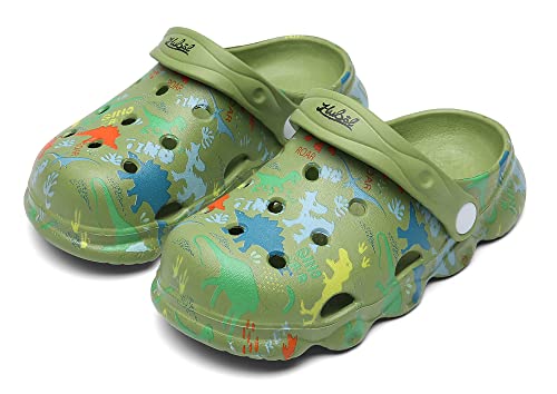 Image of INMINPIN Kids Cute Clogs Cartoon Garden Shoes Boys Girls Slides Slippers Indoor Outdoor Children Water Shower Beach Pool Sandals