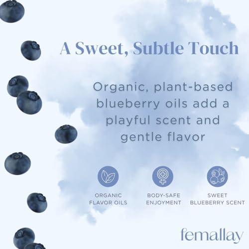 Image of Femallay Organic Vitamin E Vaginal Melts - Feminine Moisture, Comfort & Hydration - Blueberry Bliss, 2-Pack