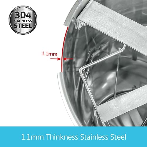 BACHIN Honey Extractor (Upgrades)- 2 Two Frame Stainless Steel Manual Crank Honey Extractor Equipment, Honey Bee Spinner Beekeeping - Image 6