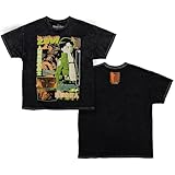 Ripple Junction Attack on Titan Levi Mangazine Cover Men's Graphic T-Shirt Mineral Wash Black Large