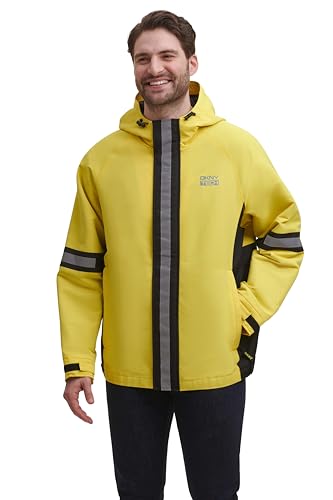 Image of DKNY mens Dkny Men's Taslan Performance Hoody With Reflective Detail