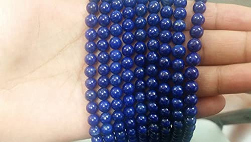 Perles de lapis naturel 6,5-7mm pour remplacer les pierres synthétiques de vos bijoux