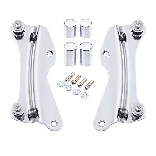 Amazicha Chrome 4 Point Docking Hardware Covers Kit Compatible for Harley Davidson Touring Street Glide, Electra Glide, Road Glide, Road King 2014-2021