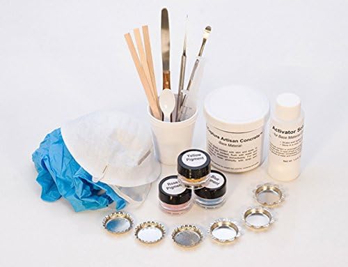 EnCapture Artisan Concrete White Concrete Kit Jewelry Design Making Set
