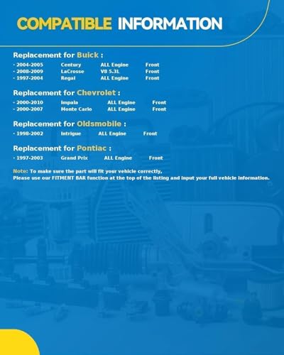 Image of PHILTOP 18-B4644+18-B4645 Rear Disc Brake Caliper Assembly Replacement For Chevrolet Impala 2000-2010, Monte Carlo 2000-2007, Pontiac Grand Prix 1997-2003, Regal /Century /Intrigue /LaCrosse