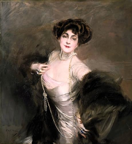 Impression d'art portrait de Signora Diaz Albertini toile haute définition 60x90