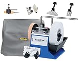 Tormek T-8 Chef’s Kit (Tormek T-8 Original Sharpener + KJ-45 Centering Knife Jig + KJ-140 Wide...