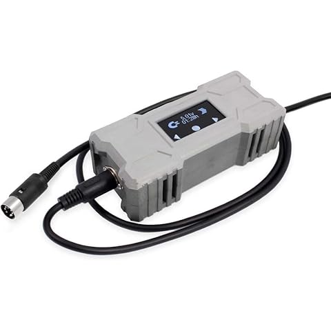 RetroPower PSU C64 OLED Digital US - Replacement Commodore 64 Power Supply, OLED Display, Touch Sensor, US Plug Cover