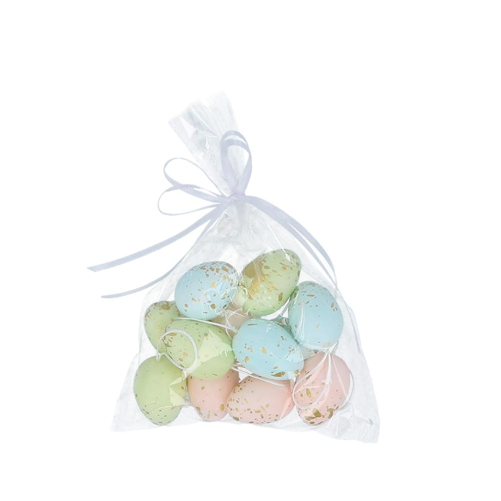 Gisela Graham Multicolour Mini Pastel Easter Egg Decorations Bag Of 12