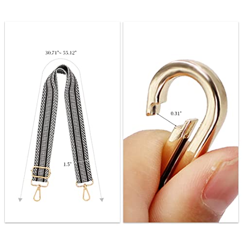 Image of TANOSII Wide Purse Strap Adjustable Replacement Shoulder Crossbody Strap Handbag Strap