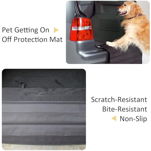 LeapBeast Kofferraumschutz Hund, 80x64cm Auto Ladekantenschutz für Hund, Haustier Stoßstangenschutz, Wasserfest, Kratzfest & Reißfest, Kofferraum Schutzmatte für Auto-Transport von Hunden/Gepäck