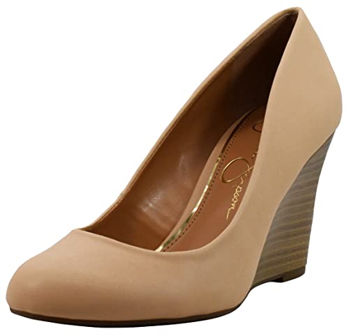 Jessica Simpson Women's Cash Wedge Pump, Sand, 7 M US