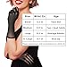 Luwint Short Tulle Mesh Gloves, Women Wedding Tea Party Prom Dress Costume, Non-slip (Black)