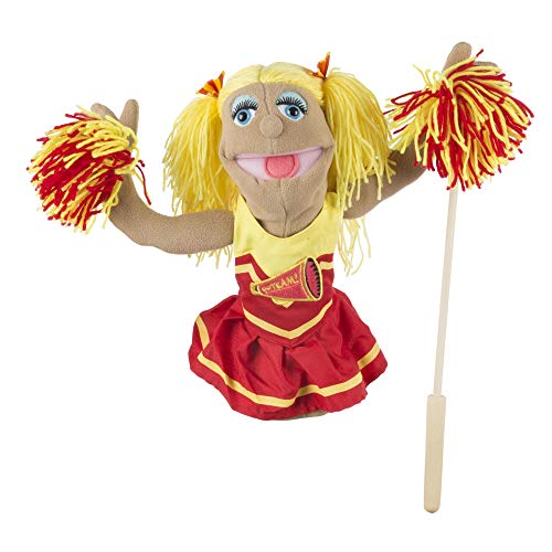 Melissa & Doug Cheerleader Puppet,White