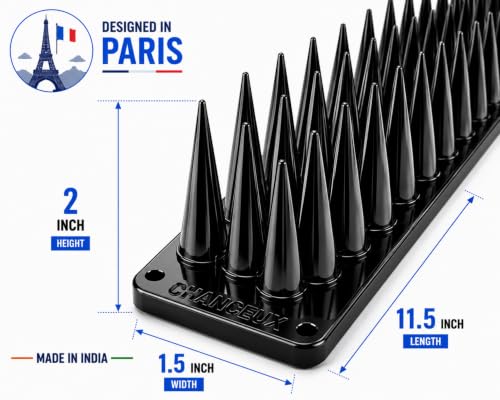 Image of Bird Spikes for Pigeon & Monkey (5 Pcs White) Balcony & AC | CHANCEUX