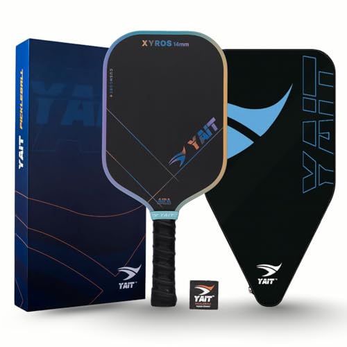 Image of Sports Xyros Foam Pickleball Paddle | 14mm Full Foam Pickle Ball Racket | 1 Year Warranty | CushCore+ Tech|4 Layer Japanese Toray T700 Carbon |AIPA Approved of USAPA Standards| Cover Bag Included