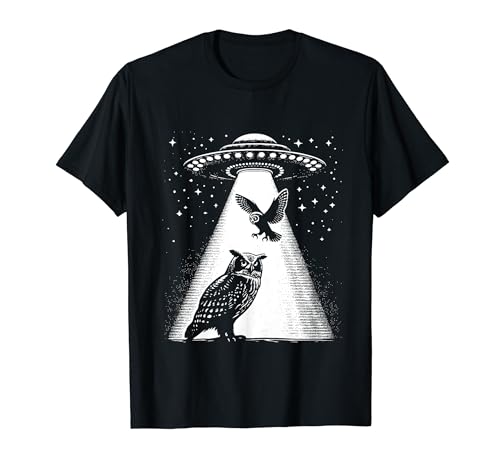 Owl Dad Mom Lover - Divertido ovni alienígena Camiseta