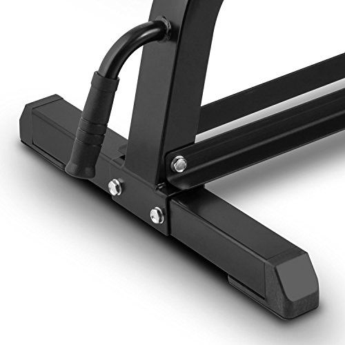 Miniatura 6 de Capital Sports Ad Just - Banco Musculación, Banco Abdominales Hasta 300 Kg, Rack Musculación Con Varios Niveles De Apoyo Ajustables, Asiento Regulable, Auero Sintético Alcochado, Negro
