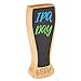 Red Oak Tools Carved Beer Tap Handle with Chalkboard (7.3'' Tall)– Universal Connection for Homebrewers and Busy Commercial Bars- Chalk Set Included