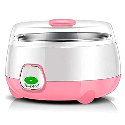 Stockyhut Yogurt Maker Machine, Stainless Steel Inner Container Electric Yogurt Maker Portable 15 Watts Electric 1L Automatic Yogurt Maker (multicolor).