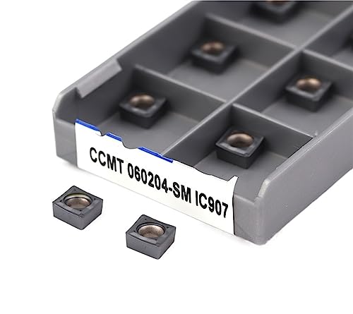 Metal indexable Turning Blade 10pcs CCMT060204 SM IC907 CNC Carbide Lathe Turning Tool