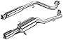 3.5 Inches Round Muffler Tip Catback Exhaust System Compatible with Chevy Cobalt Pontiac G5 05-10, Stainless Steel