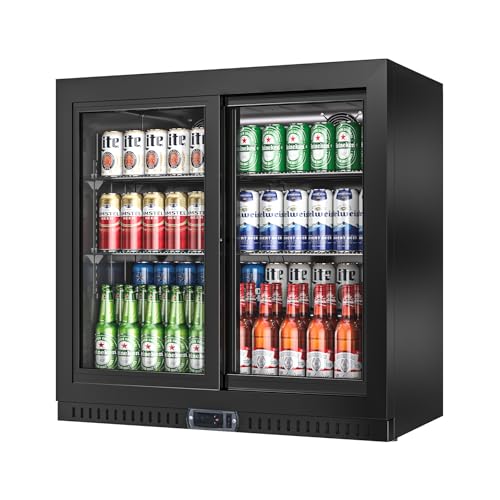 Commercial Back Bar Cooler with Glass Doors