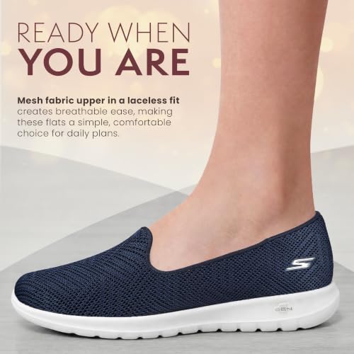 Image of Skechers Women's Go Walk Lite - Sweet Gal Slip-on Mesh Sneakers | Casual, GO WALK, 5GEN Cushioning, Air-Cooled Goga Mat, Machine Washable